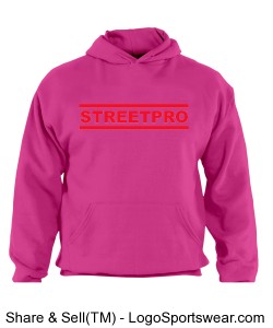 Streetpro Hoodie Soccerboys Pink/Red Design Zoom