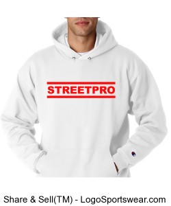 Streetpro N-Hoodie Soccerboys White/Red Design Zoom