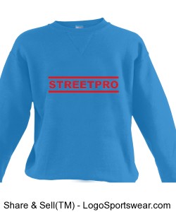 Streetpro Pullover Soccerboys Turquoise/Red Design Zoom