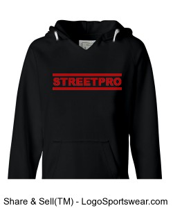 Streetpro D-Hoodie Soccerboys Black/Red Design Zoom