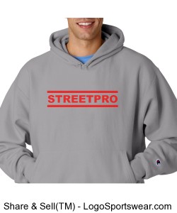 Streetpro N-Hoodie Soccerboys Grey/Red Design Zoom