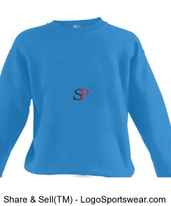 Streetpro Crewneck sweatshirt Turquiose Design Zoom