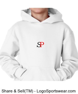 Streetpro Youth Hoodie Pullover White Design Zoom