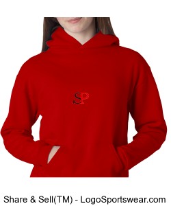 Streetpro Youth Hoodie Pullover Red Design Zoom