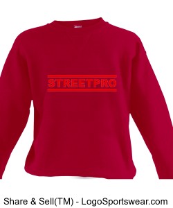 Streetpro Pullover Soccerboys Red/Red Design Zoom